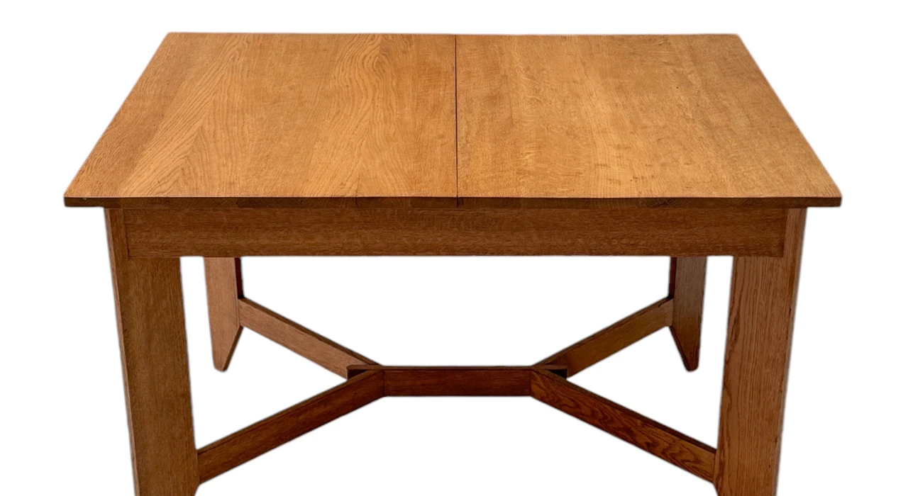 Hendrik Wouda Art Deco Modernist Extending Dining Room Table for Pander, 1924